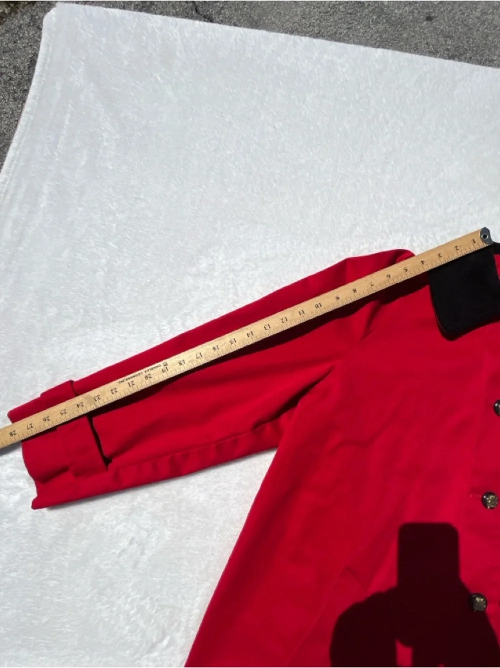 Lauren Ralph Lauren Red Equestrian Barn Coat Corduroy Collar 1X - Picture 5 of 13